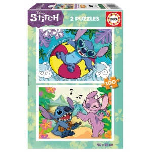 19998 Puzzle 2x100 piese Stitch