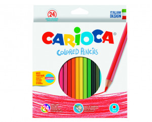 Creioane colorate de 24 culori Carioca
