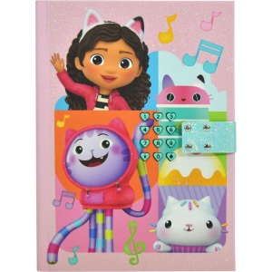 Jurnal secret cu cifru si sunete, 21x16x3 cm, Gabby's Dollhouse