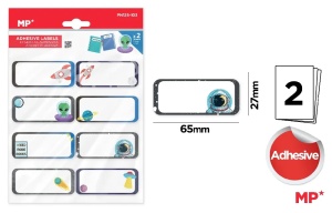 PN125-103 Etichete scolare 2 coli/set