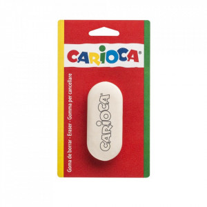Radiera alba pe blister Carioca