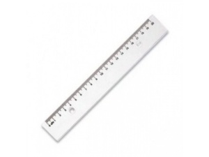 Rigla 20cm transparenta - Img 2