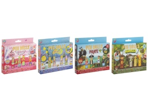 100105 SET DE PICTAT CU 4 PAPUSELE, 6 ACUARELE+2 PENSULE