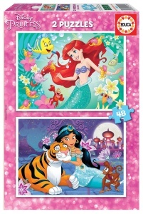 18213 Puzzle 2x48 piese Ariel+Jasmine