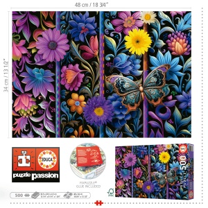 19909 Puzzle 500 piese flori - Img 2