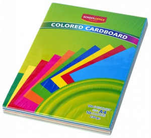 Carton colorat striat 230g 100coli/top School Office