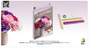CR1730 Set creatie flori din hartie creponata - Img 3