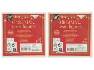 CR8043 Xmas set 24 figurine in cutie din lemn - Img 2