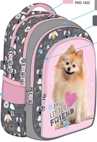 Rucsac ergonomic My little friend sweet pomeranian
