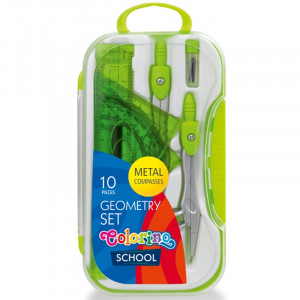 Trusa geometrie 10 pcs Colorino