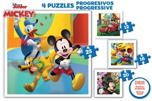 19294 4 Puzzle progresiv Mickey&friends - Img 2
