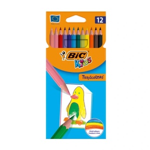 Creioane colorate 12 culori BIC