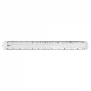 RIGLA TRANSPARENTA 30CM DELI