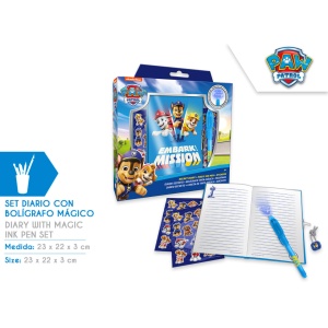 Set jurnal cu pix invizibil Paw Patrol PW19996