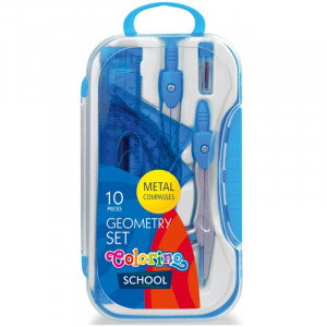 Trusa geometrie 10 pcs Colorino - Img 2