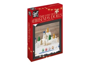 CR8016 Xmas set papusi din lemn
