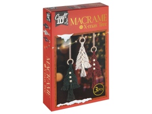 CR8055 Macrame brad Craciun 3/set