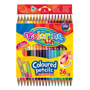 Creioane colorate 18 cul ,2 capete=36 cul Colorino