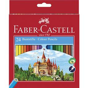 Creioane colorate cu 24 culori Faber-Castell - Img 1