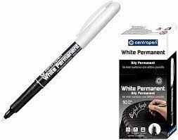 Marker permanent alb 1.2mm Centropen