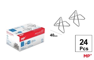 PA493 clips hartie nichel 40 mm 24/set