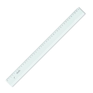 Rigla 40cm transparenta - Img 2