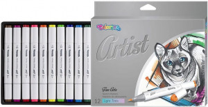 Set marker artist 12/set neon/pastel Colorino - Img 2