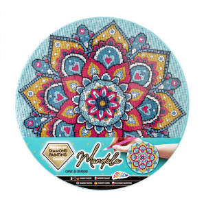 260016 Diamond painting canvas mandala 30cm rotund