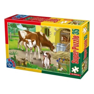 Puzzle 35 piese basme+animale
