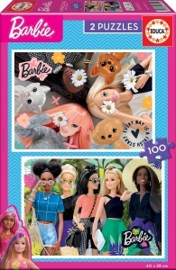 19300 Puzzle 2x100 piese Barbie