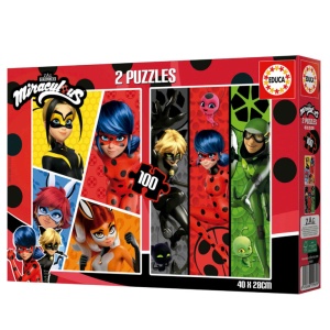 19969 Puzzle 2x100 piese Lady bug - Img 3