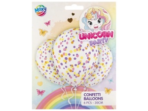 750009 Set 6 baloane party - unicorn
