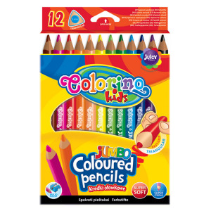 Creioane colorate jumbo 12 cul.Colorino