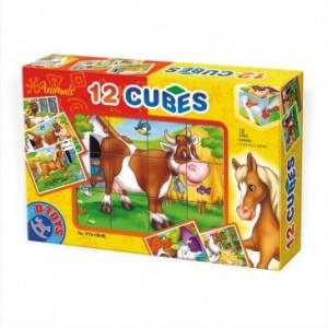 Cuburi 12 piese / animale - Img 2