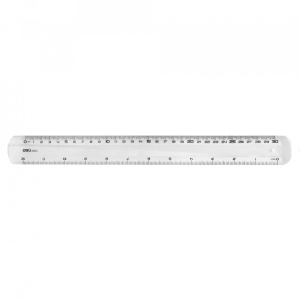 Rigla transparenta 30cm Deli
