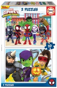 19296 Puzzle 2x20 piese Spidey&friends