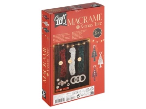 CR8055 Macrame brad Craciun 3/set - Img 2