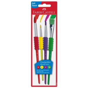 Pensule 4/set SOFT TOUCH Faber-Castell - Img 2