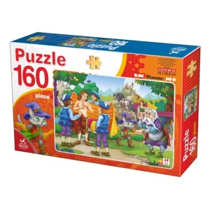 Puzzle 160 piese animale+basme