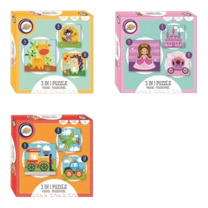 Puzzle 3 in 1 mic 18.5*18.5*3.5 cm 8720029062750