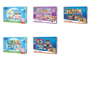 Puzzle 4 in 1 Disney- Peppa,Paw Patrol - 12-16-20-24 piese - Img 2