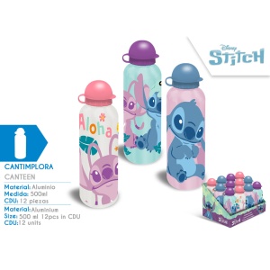 Sticla apa aluminiu 500 ml Stitch