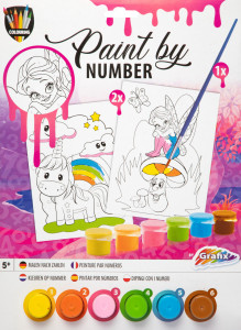 150057 PICTURA PE NUMERE+PENSULE+6 CULORI