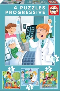 17146 4 Puzzle progresiv Meserii