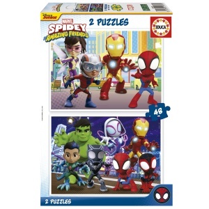 19678 Puzzle 2x48 piese Spidey&friends