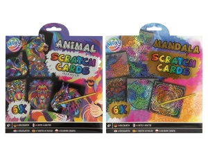 220016 6 SCRATCH CARDS 19.5*19.5 CM
