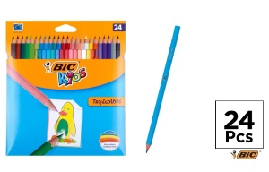 Creioane colorate 24 culori BIC