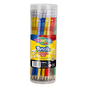Creion tabla inmultirii hb cu guma Colorino 60/set