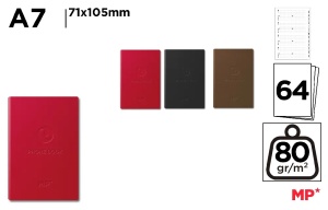Pb568-02 agenda telefon A7 cu index 96 coli