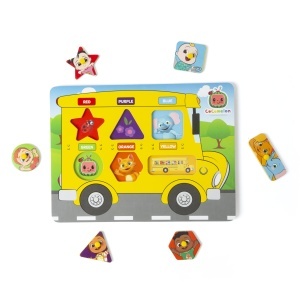 Puzzle lemn autobuz Cocomelon - Img 2